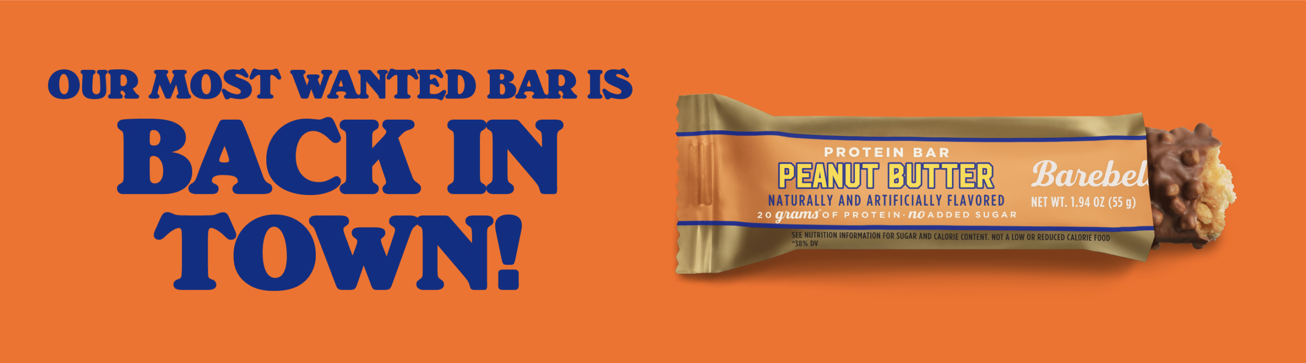 Barebells Peanut Butter blogpost banner desktop